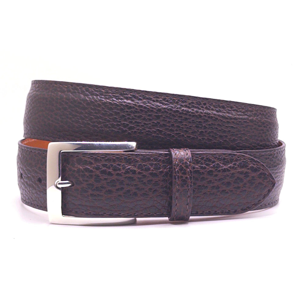 Brown Bison Golf Belt & TT Silver Buckle