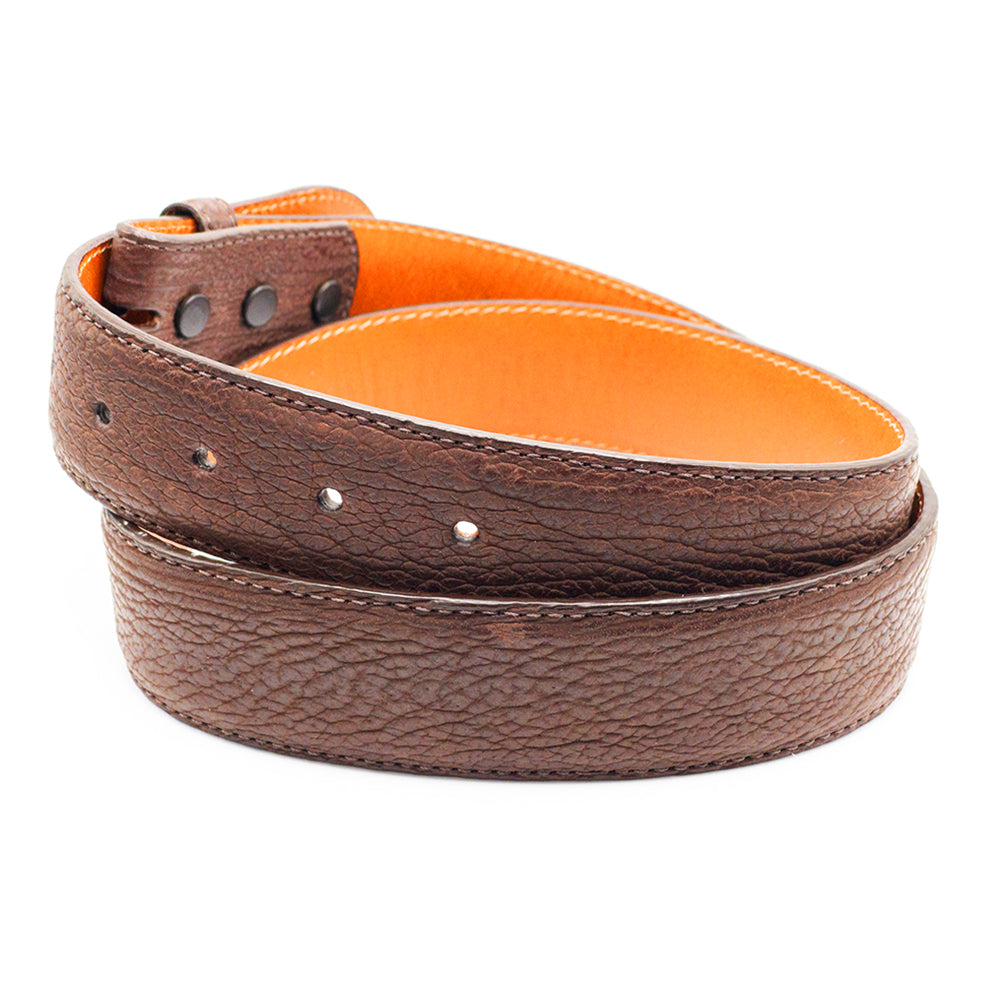 Brown Sharkskin Belt Strap