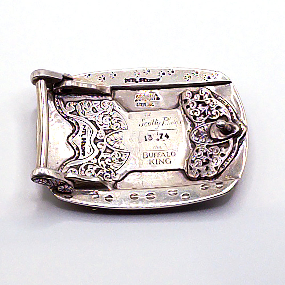 The back of the Baffalo King belt buckle.