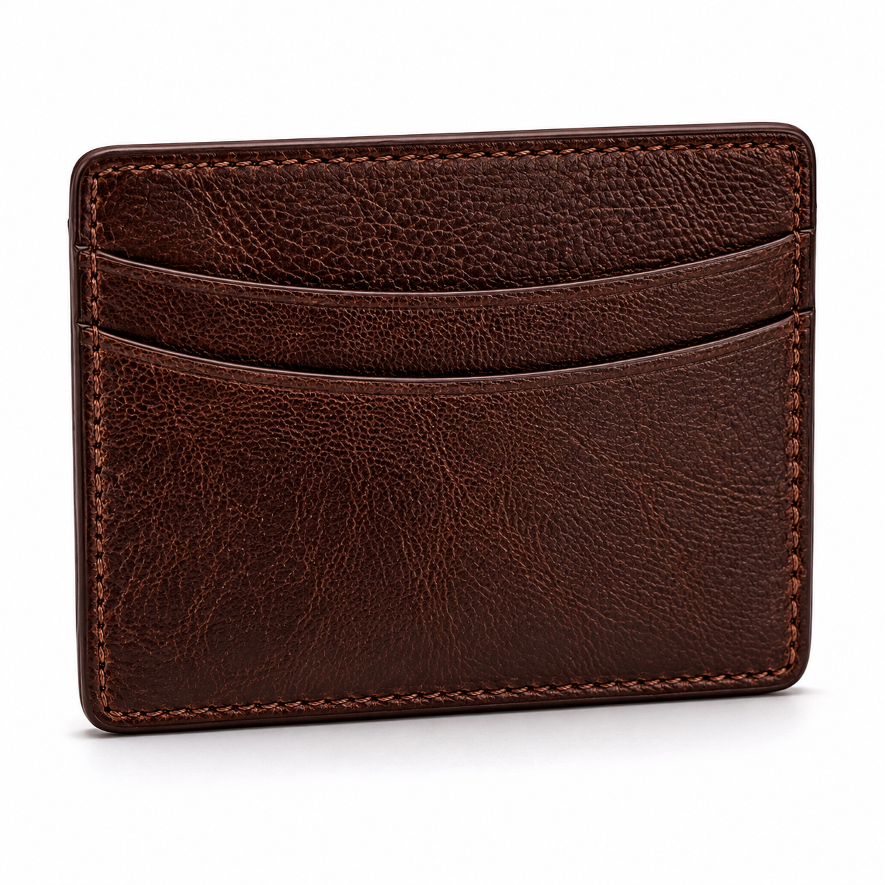 Chocolate Goatskin Card Case