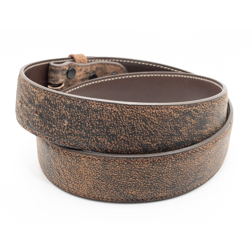 Cognac Cognac Cape Buffalo Belt Strap