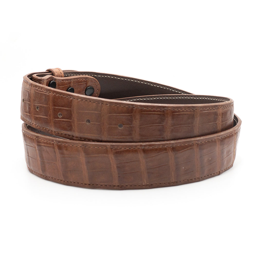 Cognac Ultra Croc Belt Straps