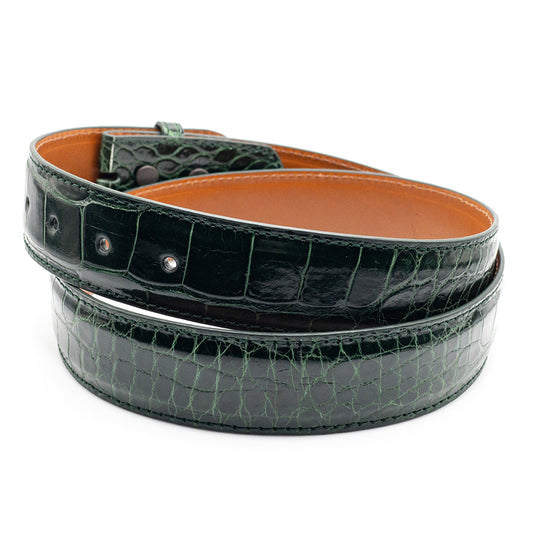 Forest Green Alligator Belt Strap