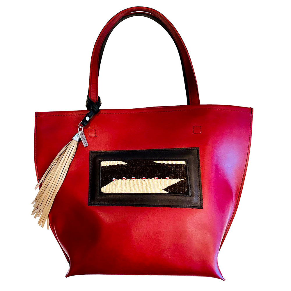 Leather Designer Tote Bag