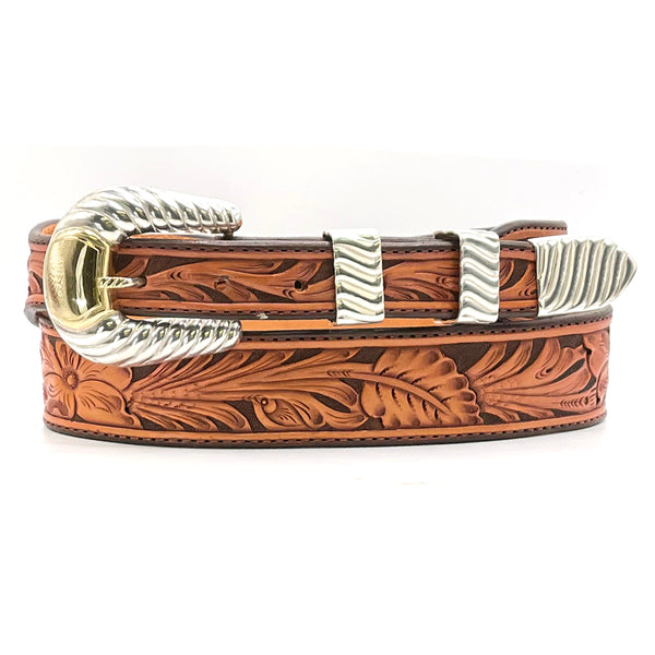 Stunning Silver and Gold Western Belt Buckle Set – Tom  display picture 2