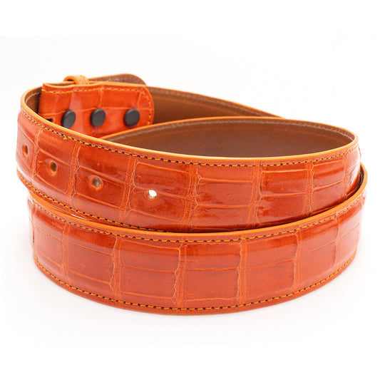 Orange Alligator Belt Strap