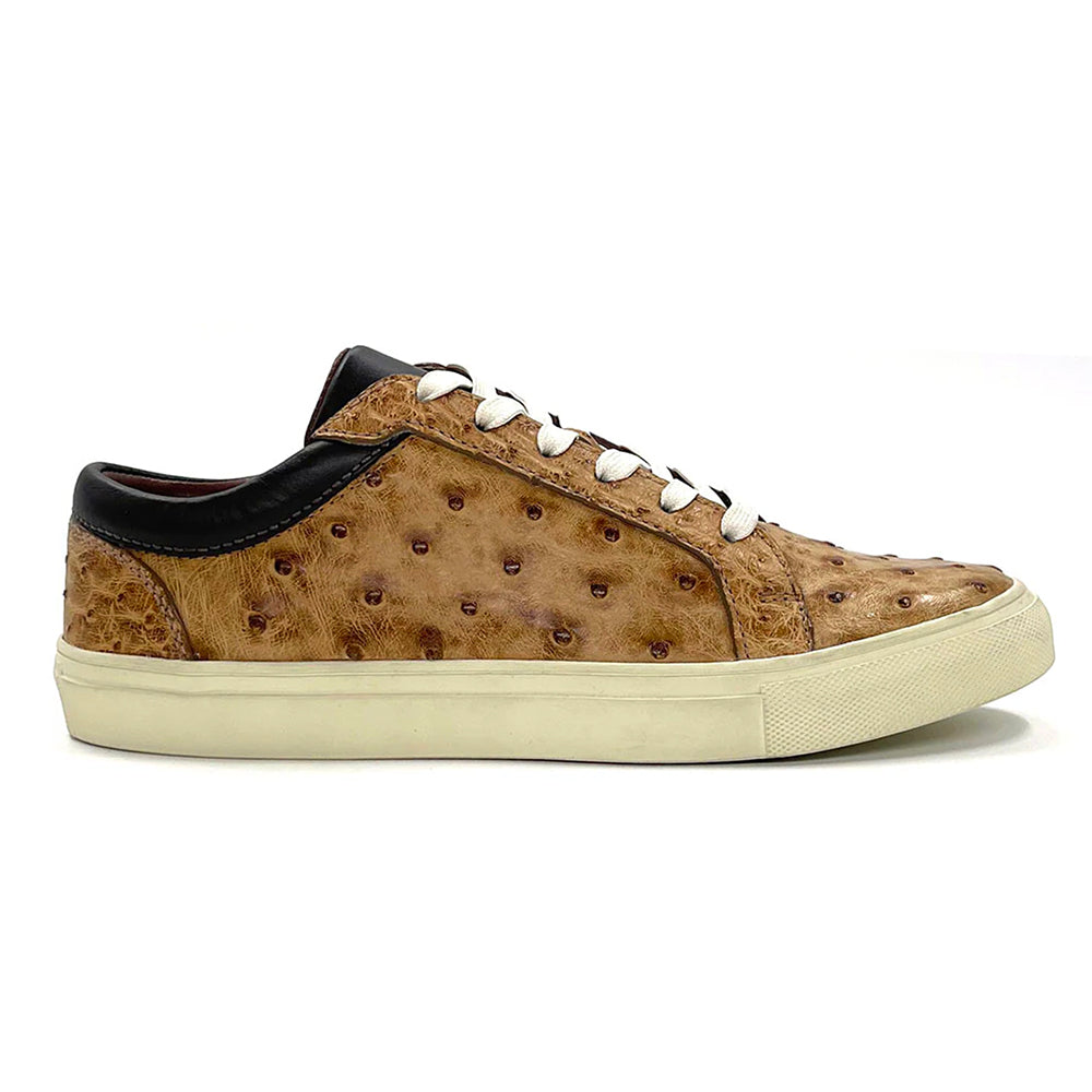 Tan Ostrich Sneakers