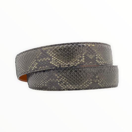 Gray Python Belt Strap