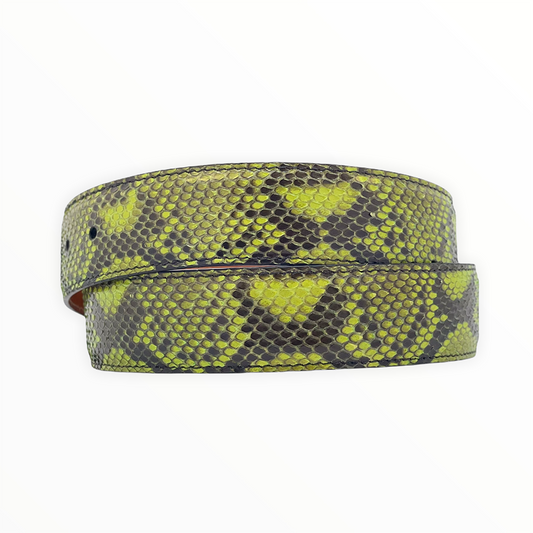 Green Python Belt Strap