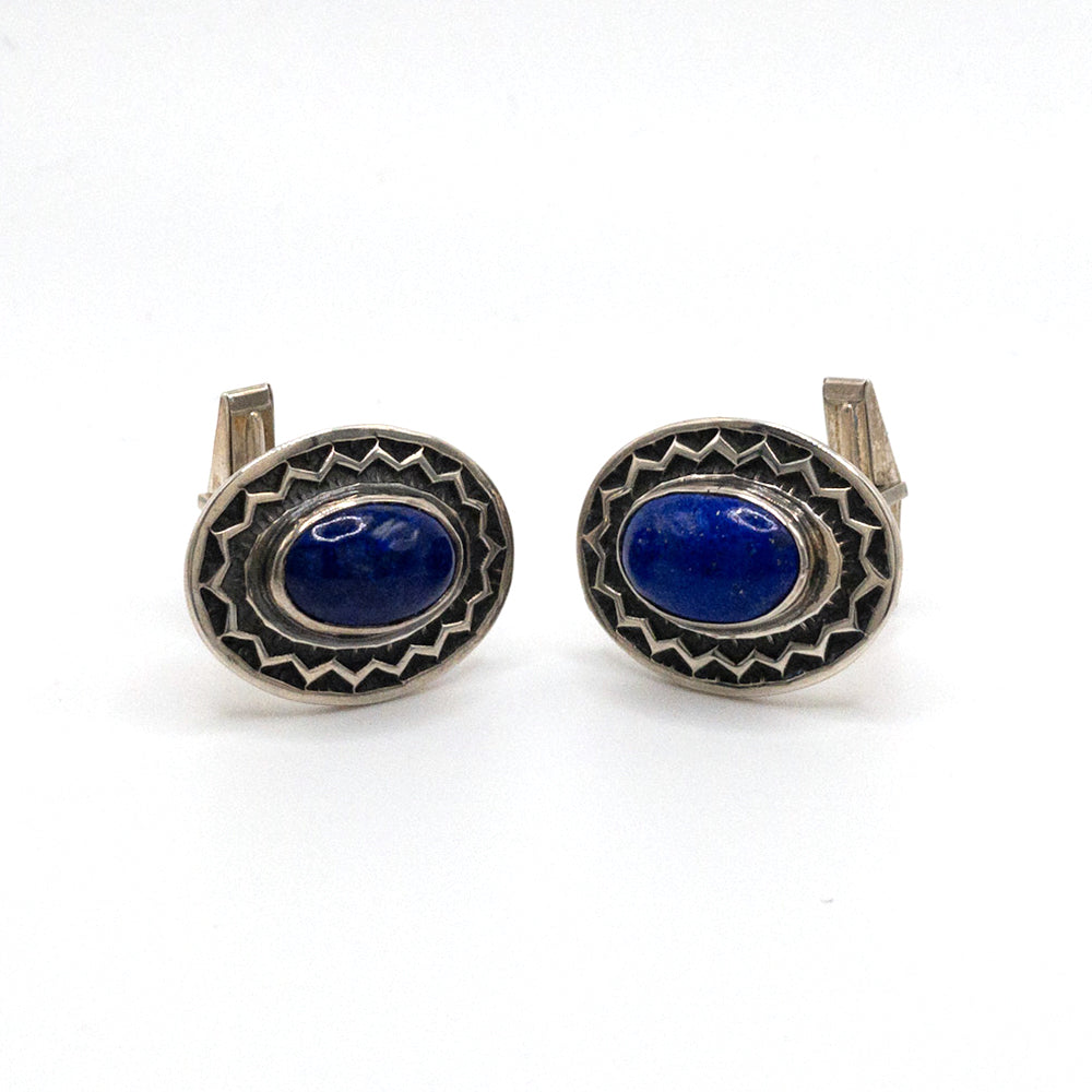 RDM Silver and Lapis Cufflinks