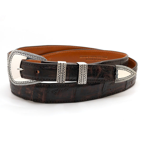 Southwestern Silver Belt Buckle Set – Tom Taylor Belts | Buckles
