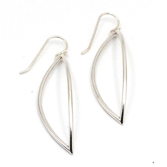 Chris Pruitt Marquie silver earrings.