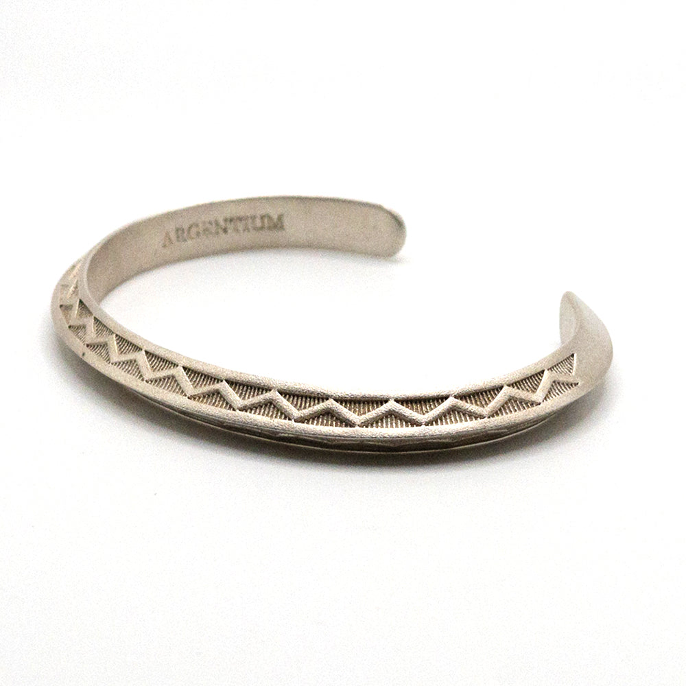 Chris Pruitt Stamped Argentium Cuff Bracelet - Large