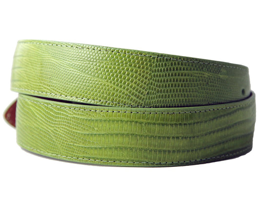 Lime Green Lizard Belt Strap