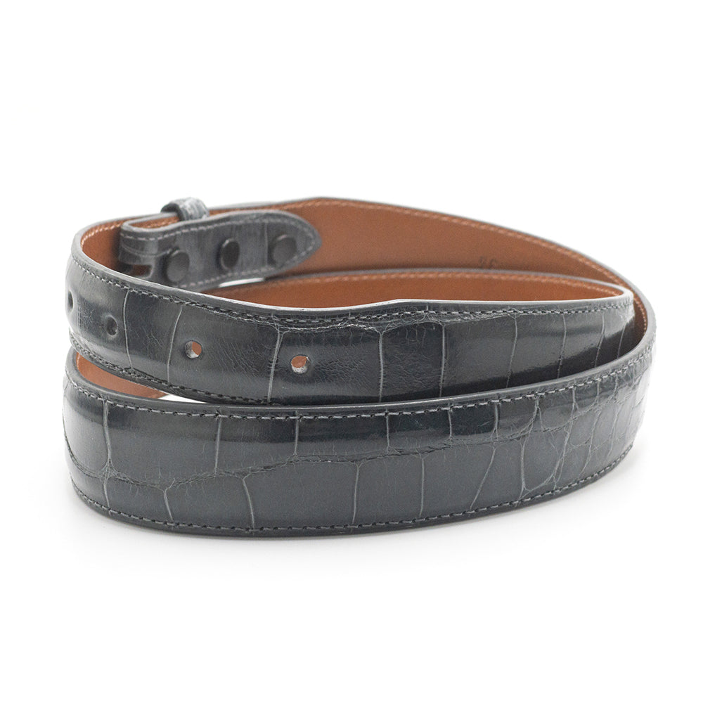 Gray Alligator Belt Srap