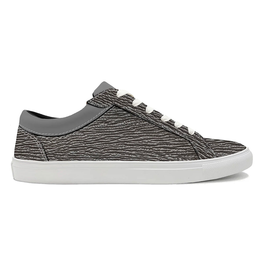 Gray Sharkskin Sneakers