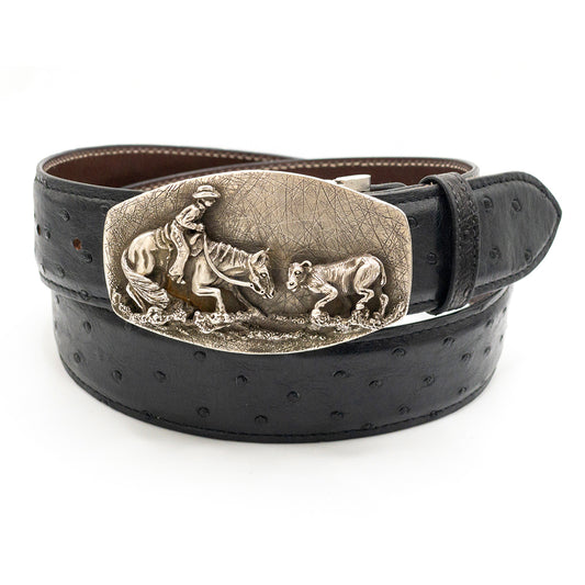 Gloria Stewart Cutting Horse Belt Buckle