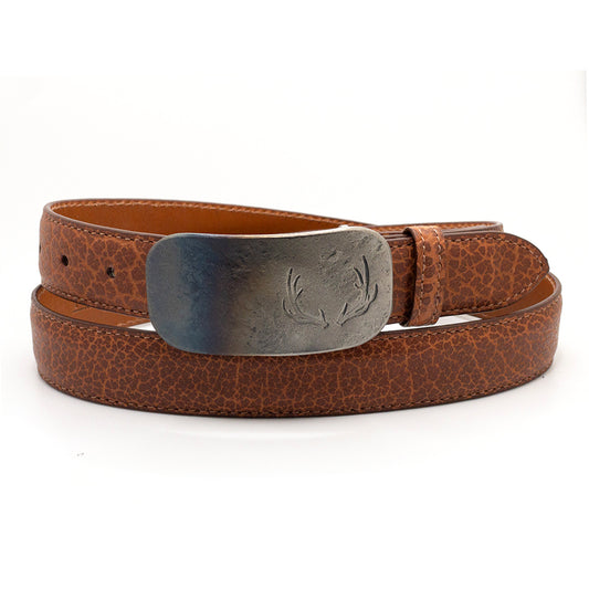 Meridian Farms Oxidized Elkhorn Belt Buckle 