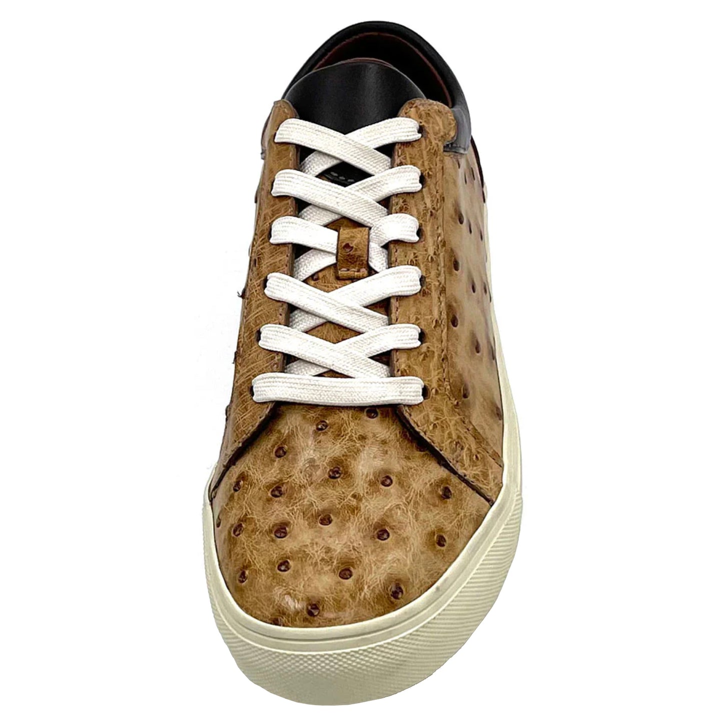 Top View Tan Ostrich Sneaker