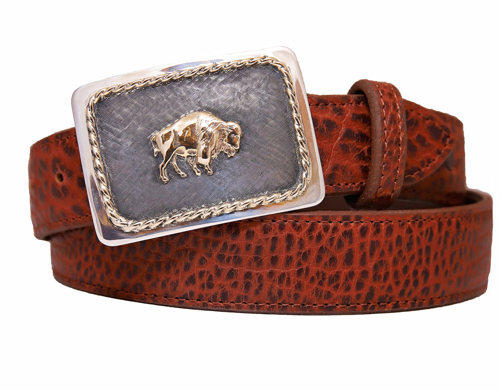 Sunset Trails Bison Belt Buckle