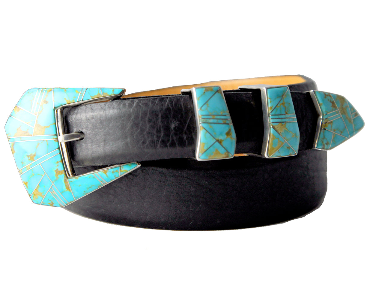 B G Mudd Turquoise Belt Buckle Set