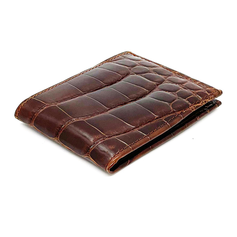 Cognac Slim Fold Wallet