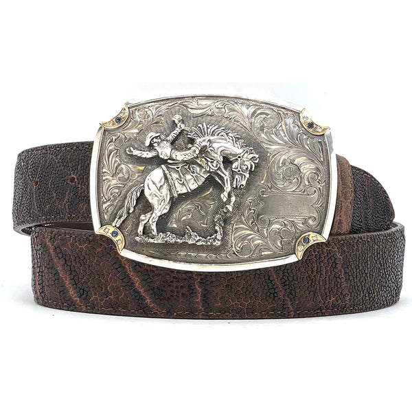 Bronc Rider Belt Buckle | Tom Taylor - Santa Fe – Tom Taylor Belts