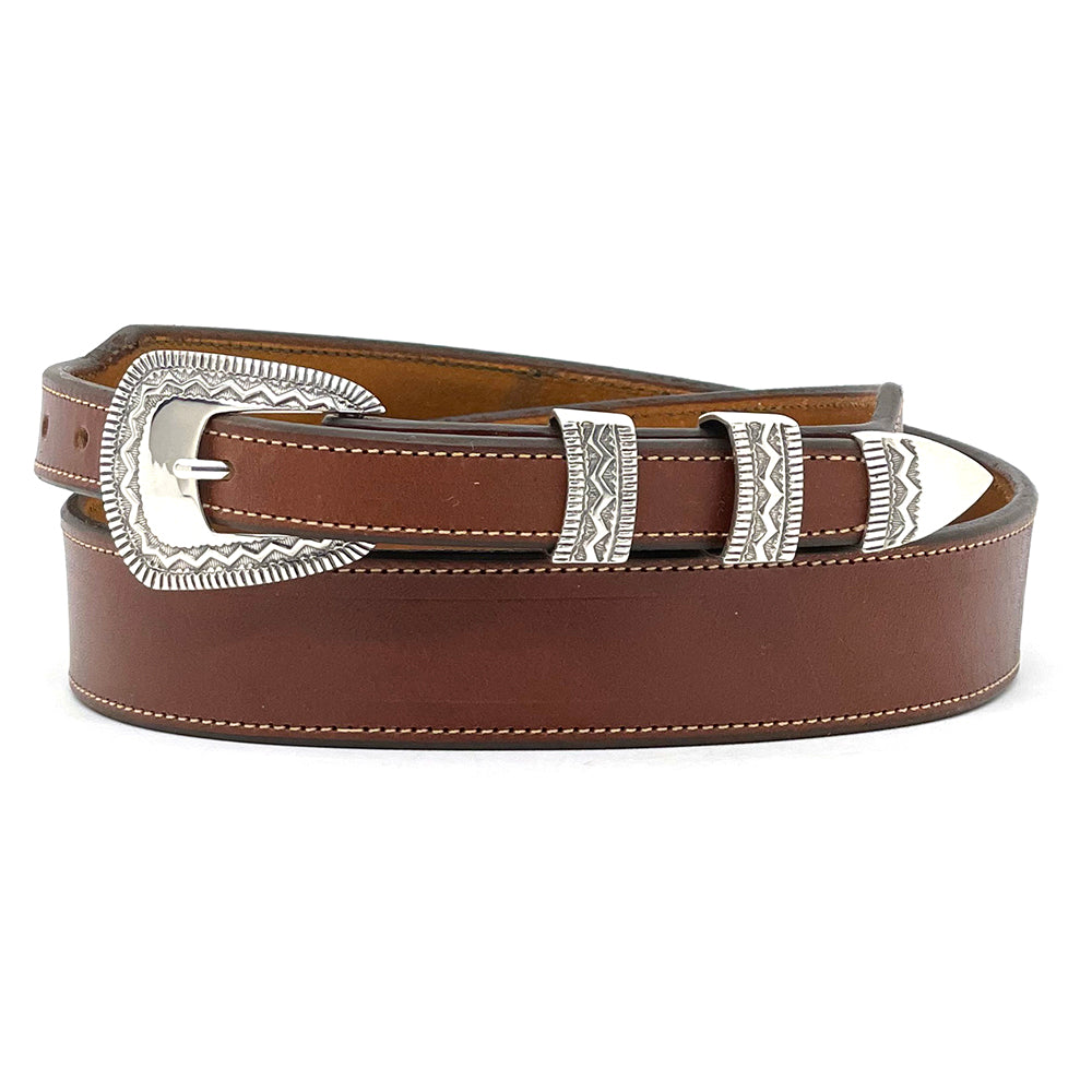 Silver Belt Buckle Set