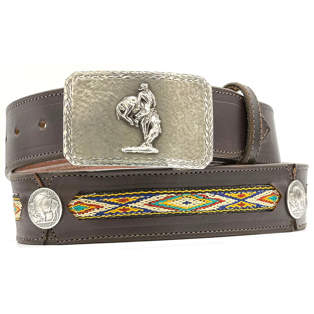 Sunset Trails Sterling Silver Mesa Outlaw Belt Buckle