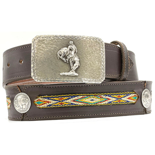 Sunset Trails Sterling Silver Mesa Outlaw Belt Buckle