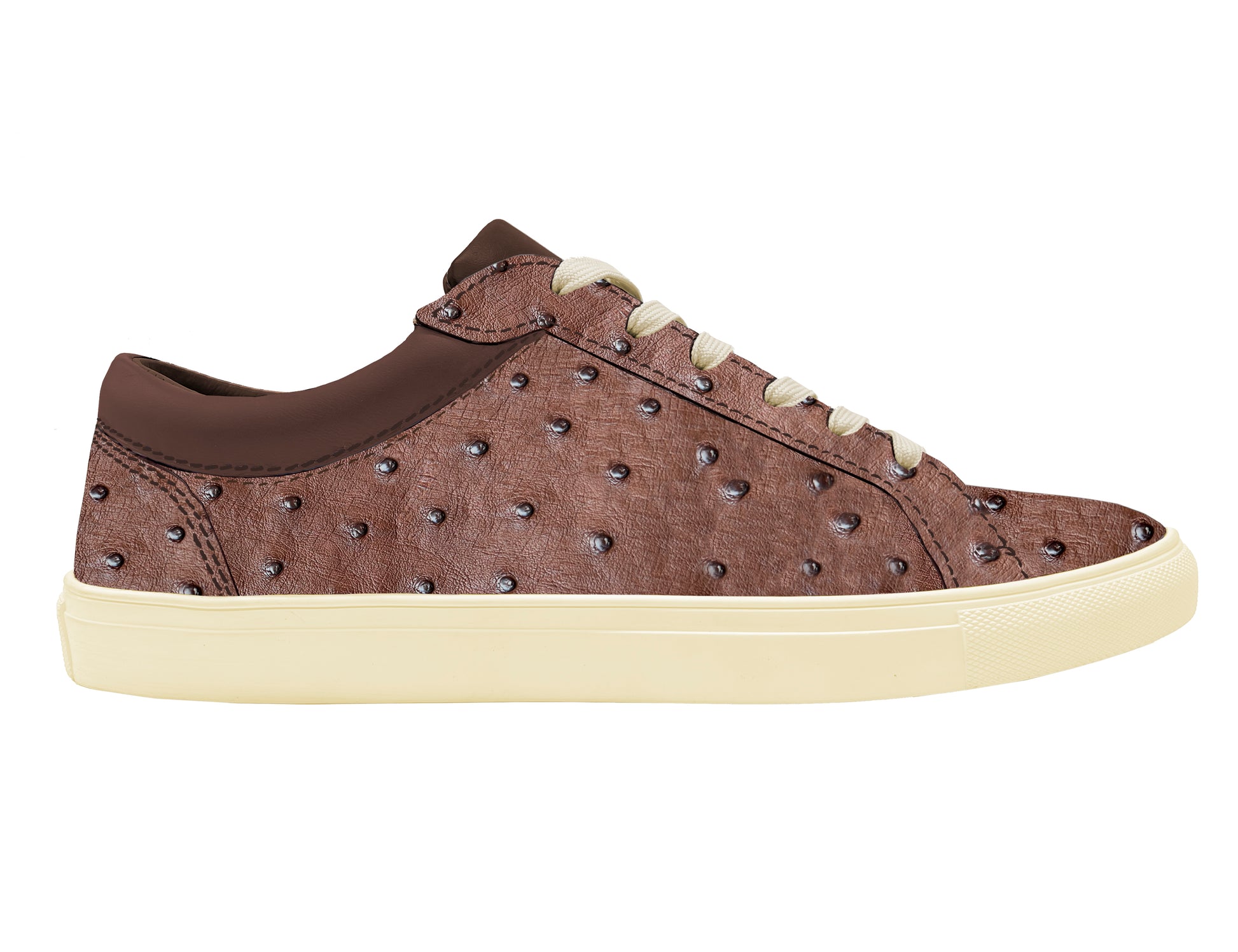 Brown Ostrich Sneakers