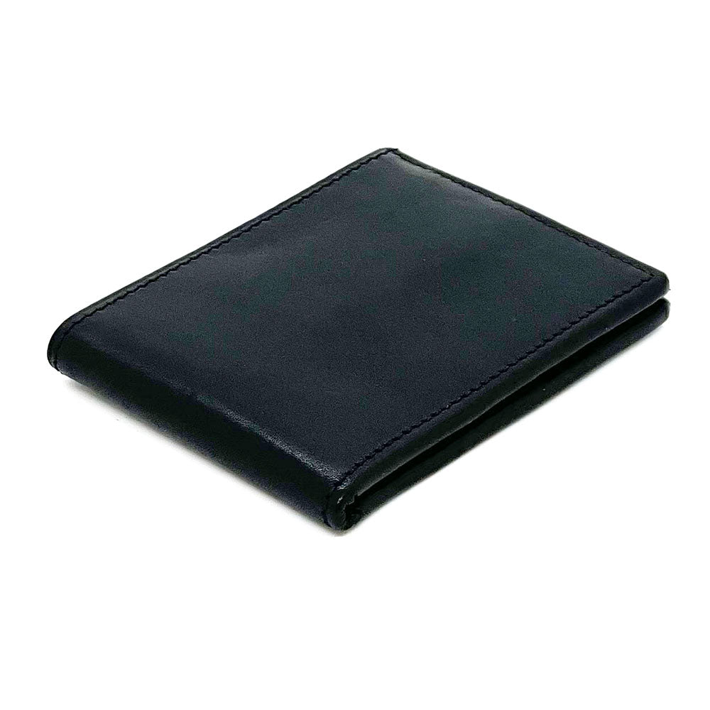 Black Calf Slim-Fold Wallet