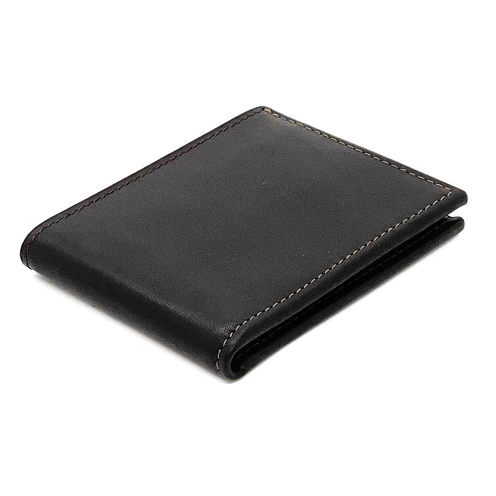 Brown Calf Slim-Fold Wallet