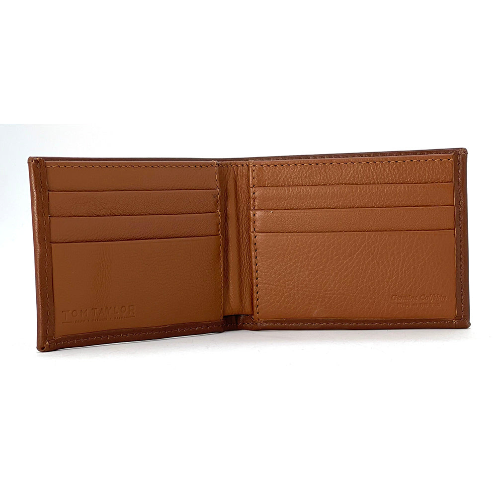 Ostrich Slim-Fold Wallet Interior